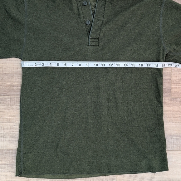 Men's Green Henley Shirt - Picture 8 of 8